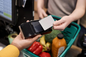 Cartão no supermercado