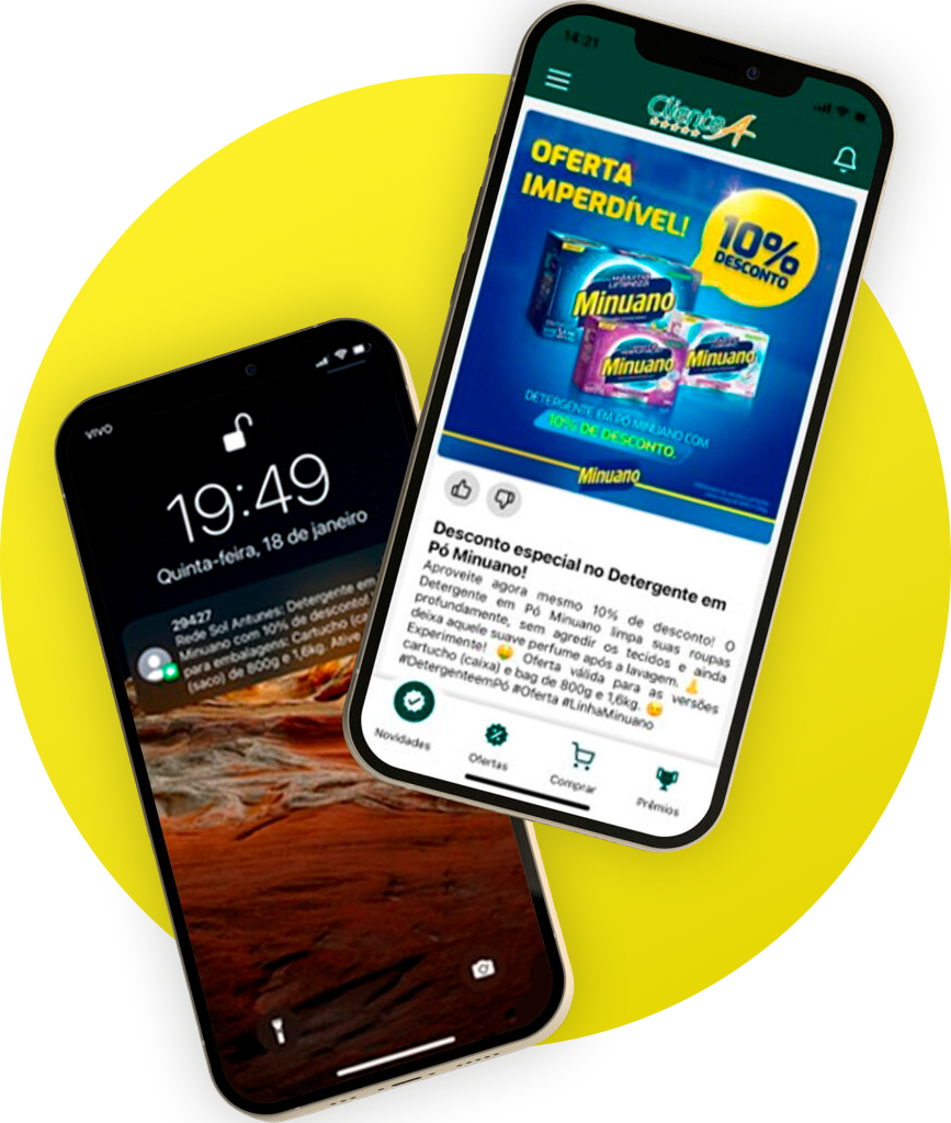 Mockup da solução Retail Media